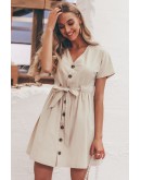 Erin Casual Button Dress