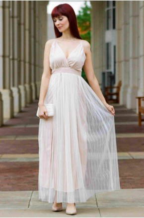Riviera Long Flared Gown Dress