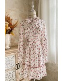 Adell Tie-Neck Floral Dress
