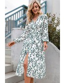 Idelle Midaxi Leaf Print Dress