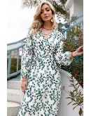 Idelle Midaxi Leaf Print Dress