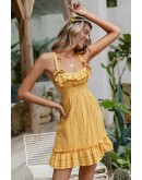 Summer Yellow Ruffled Dress
