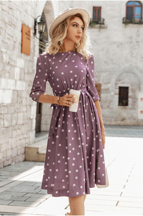 Shannon Purple Midi Dress