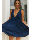 Serena Navy Blue Breeze Dress