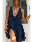 Serena Navy Blue Breeze Dress