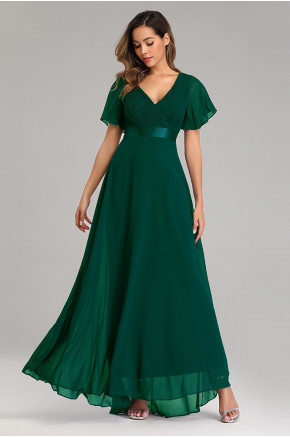 Elysian Grace Chiffon Gown in Green