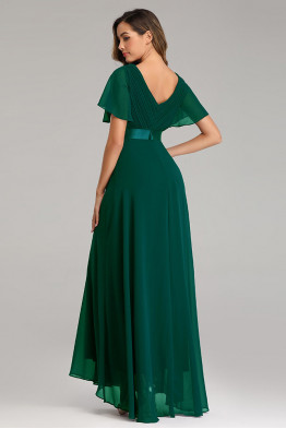 Elysian Grace Chiffon Gown in Green