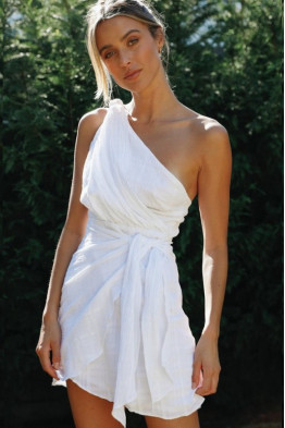 Solstice Wrap Mini Dress