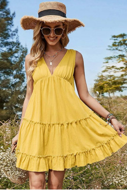 Lemon Drift Sundress