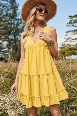 Lemon Drift Sundress