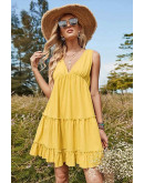 Lemon Drift Sundress