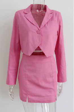 Ines Pink Skirt Set
