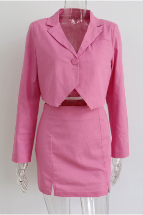 Ines Pink Skirt Set