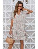 Ditsy Floral Pink Day Dress