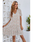 Ditsy Floral Pink Day Dress