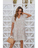 Ditsy Floral Pink Day Dress