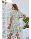 Ditsy Floral Skyblue Day Dress