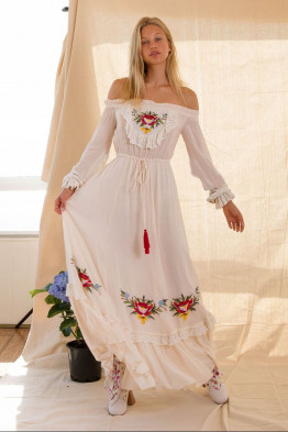Junia White Maxi Dress