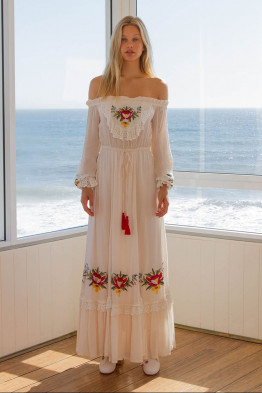 Junia White Maxi Dress