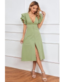 Bella Ruffle Midi Dress