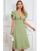 Bella Ruffle Midi Dress