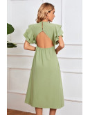 Bella Ruffle Midi Dress