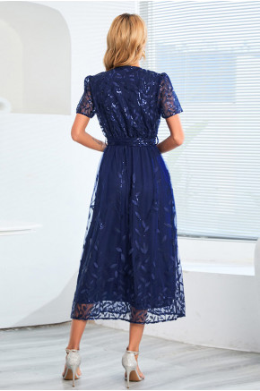 Giorgia Lace Formal Dress in Blue