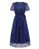 Giorgia Lace Formal Dress in Blue