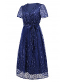 Giorgia Lace Formal Dress in Blue