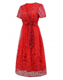 Giorgia Lace Formal Dress in Red