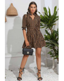 Eve Striped Skater Dress