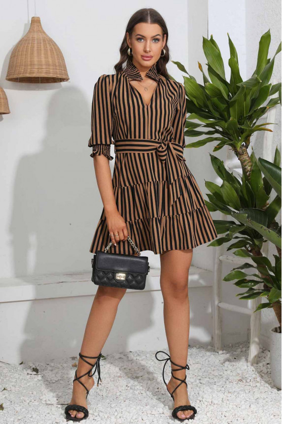 Eve Striped Skater Dress