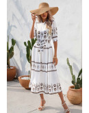 Felicite Boho Charm Dress in White