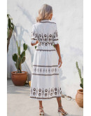 Felicite Boho Charm Dress in White