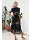 Felicite Boho Charm Dress in Black