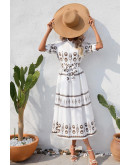 Felicite Boho Charm Dress in White