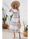 Felicite Boho Charm Dress in White