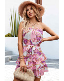 Marie Leopard Ruffles Mini Dress
