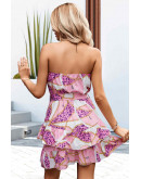 Marie Leopard Ruffles Mini Dress