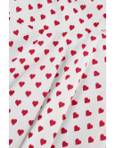 Nia Puff Sleeves Heart Print Dress
