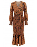 Vintage Charm Dress in Brown