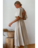 Edrie Natural Midi Dress