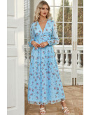 SkyBlue Petal Charm Dress