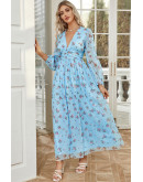 SkyBlue Petal Charm Dress