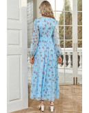SkyBlue Petal Charm Dress