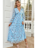 SkyBlue Petal Charm Dress