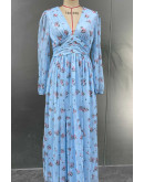 SkyBlue Petal Charm Dress