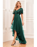 Moonlit Mirage Tulle Dress in Green