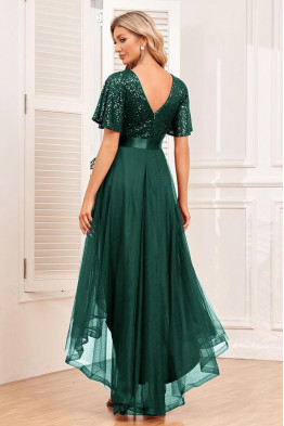 Moonlit Mirage Tulle Dress in Green