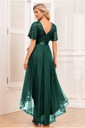 Moonlit Mirage Tulle Dress in Green